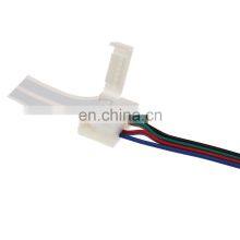12mm Width 4 Pin Solderless LED Strip Corner Connector Flat Cable Connector Terminal With Wires thumbnail-4
