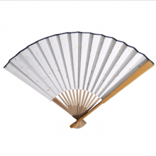 Bamboo Paper Folding Fan Chinese Style Freehand Brushwork Can be Customized thumbnail-5