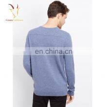 Men's Long Sleeve Solid Color V-neck Classic Sweater Pullover thumbnail-3