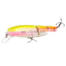 Amazon 3-section 11.5cm 15g Multi Jointed Plastic Hard Fishing Lure for Freshwater Saltwater Fishing thumbnail-3