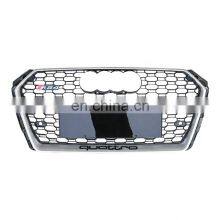 A4 B9 Honeycomb Grill Audi A4L B9 With Camera Holes pp and ABS 2016 2017 2018 2019 thumbnail-3