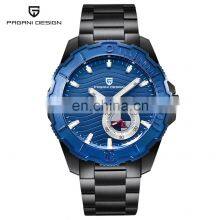 PAGANI DESIGN 1636 Мужские стильные и повседневные кварцевые часы со стальной ремешкой и автоматическим датчиком даты thumbnail-2