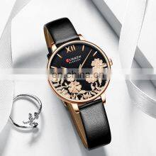 CURREN 9065 Luxury Ladies Mesh Leather Quartz Watch On Sale Casual Sport Wrist Watch For Women thumbnail-4