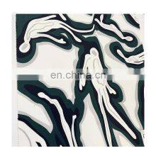New Trendy Factory Supply Woven Abstract Printed Materials Cotton Plain Reactive Printed Fabric for Garment