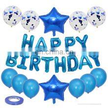 18 Inch Happy Birthday Happy New Year Letter Balloons Star Shape Set Party Supplies Wall Decorations Foil Balloons Set thumbnail-2