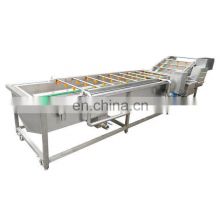 continuous rolling brush washer fried potato chips production line fruit avocado washer machine