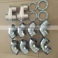 60/100mm Deep Drawing Aluminum Flue Pipe Adapter for Gas Boiler thumbnail-5