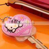 Promotional Eco-friendly silicone cute embossed 2d/3d key caps, silicone key cover ,silicone key holder
