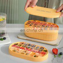 Luxurious Unique Creative Easy Push Up 2022 Fridge Fancy Shapes Reusable Custom Small Molds Lid Ice Cube Tray Silicone thumbnail-1