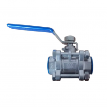 ANSI API Ball Valve Lever Manual Full Size Stainless Steel 304/316 CF8M Handle Flange/Threaded 3 Way Ball Valve 1000WOG thumbnail-1