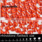 Hot wholesale New product ss6-ss30 hyacinth Decorative Flat Back Round shape Crystal DMC Rhinestones