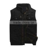 2015 New Design Rip-stop Casual Unisex Men's Cotton Vest thumbnail-3