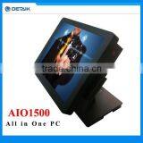 15 Inch Touchscreen All In One PC / Intel CPU 2GB RAM 250GB HDD