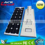 CE TUV UL Factory All in One Led Solar Street Light 60w