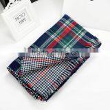 Wholesale Colorful Plaid Checked Wool Winter Ladies Shawl thumbnail-2