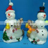 wax Christmas Snowman candle