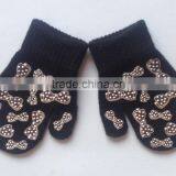 Kids Knitted Gripper Mittens Thick Warm Acrylic Fingerless Gloves Knitting Pattern thumbnail-4