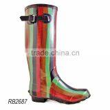 Ladies' Cheap Knee Rubber Rain Boots / Rubber Boots /Rain Boots thumbnail-1