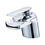 Tall Bathroom Basin Mixer Tap Chromed Polished Waterfall Sink Faucet thumbnail-2