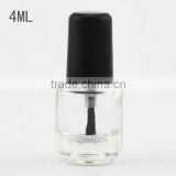 Wholesale empty custom nail polish bottle with brush and cap 4ml