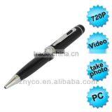 720P HD Pen Camera DVR Recorder With Sliding Lens Cover