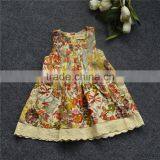 2016 New Arrival Summer Boutique Children Dress Wholesale New Model Girl Dress for Print Frock Design Kid Dress (ulik-GD094) thumbnail-2