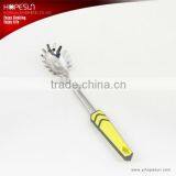 Modern Colorful Metal Kitchen Cooking Solid Spoon With Plastic Handle thumbnail-5