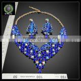 American Latest Romantic Jewelry Sets Pink Flower Shape Jewelry Sets High Quality 18K Gold Plated Jewelry Sets for Women KHK714 thumbnail-2