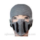 High Quality Pom Pom Cheap Custom beanie hat / knit hat / pattern knit hat knight helmet