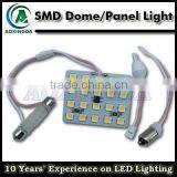 T10 W5W BA9S Festoon Samsung 12-SMD LED Panel Lights for Interior Map Dome Light