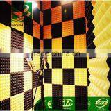 Open Cell Acoustic Insulation pyramid foam with Self Adhesive for recording room