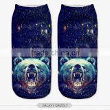 Emoji Stocking Pig Wood High Quality 3d Digital Full Print Colorful Ankle Socks Sports Unisex Custom Hot Sale Stretch Spandex thumbnail-2