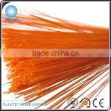 Orange Color PET Fibre Diameter 0.25mm Length 220mm