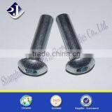 Rivet With Button Head and Serration Blue Zinc