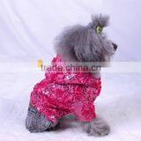 Spring Sequins Yarn Denim Cloth Dog Apparels With Four-legs thumbnail-3