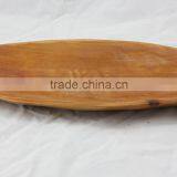 Solid Wood Dried Fruit Snack Dish Olive Point Shape Wooden Plate thumbnail-3