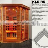 Canadian Red Cedar Corner Sauna for 4~5 Person Use ETL/CE/ROHS Approved