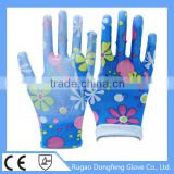CE approved 13g nylon elegant ladies gloves for Mechanical maintenance