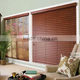 2016 decorative natural wood blind, wooden blind, wood window blind 50mm tilt mechanism wood venetian blinds