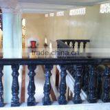 Black Marble Staircase Railing Designs Hand Carved Stone Sculpture From Vietnam thumbnail-5