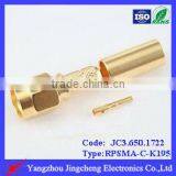 Reverse Polarity SMA Male Body ,female Socket for LMR195 Cable,RP Connector , RF Connector ,coaxial Connector thumbnail-1