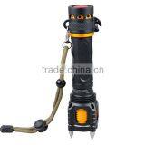 Police Type Aluminum Alloy XML T6 LED Attack Head Flashlight Torch Rechargeable With Alarm Quality Choice thumbnail-4