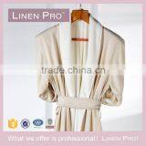 LinenPro Eliya Custom Made Kimono Waffle Weave Bath Robe Thin Cotton White Wholesale Bathrobe for High End Hotel thumbnail-6