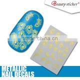 Hot Products to Sell Water Decals Nail Sticker Metallic Gold Model Nail Art Sticker thumbnail-6