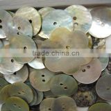 mother of pearl shell shirt buttons made in assorted sizes for clothing manufacturers and jewelry designers