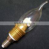 2015 Top Sale High Quality Best Price CE ROHS High Lumen Warm White Candle Lamp 5W E14 Led Candle Light