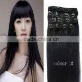 Pretty 120g Remy Clip in Hair Extension Clip in Hair Extensions for Black Women