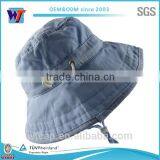Blue Color Reusable Waterproof Nylon Polyester Foldable Bucket Hat thumbnail-5