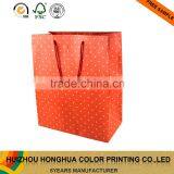 Custom Polka Dot Shopping Paper Bag Gift Bag Colorful Packaging Bags