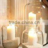 Wholesale Eco Friendly White Glass Candle Holder for Decoration thumbnail-1